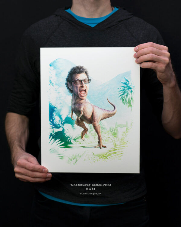 Jeff Goldblum Dinosaur Print 11x14
