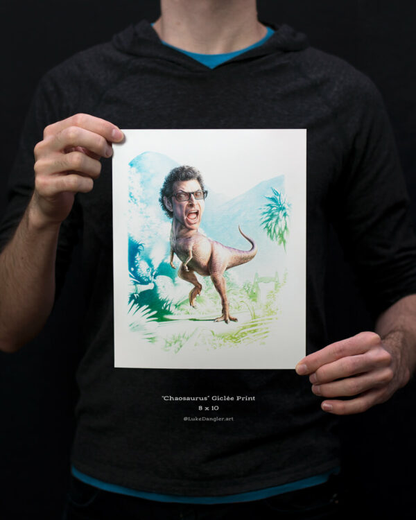 Jeff Goldblum Dinosaur Print 8x10