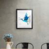Great Blue Heron Print Framed