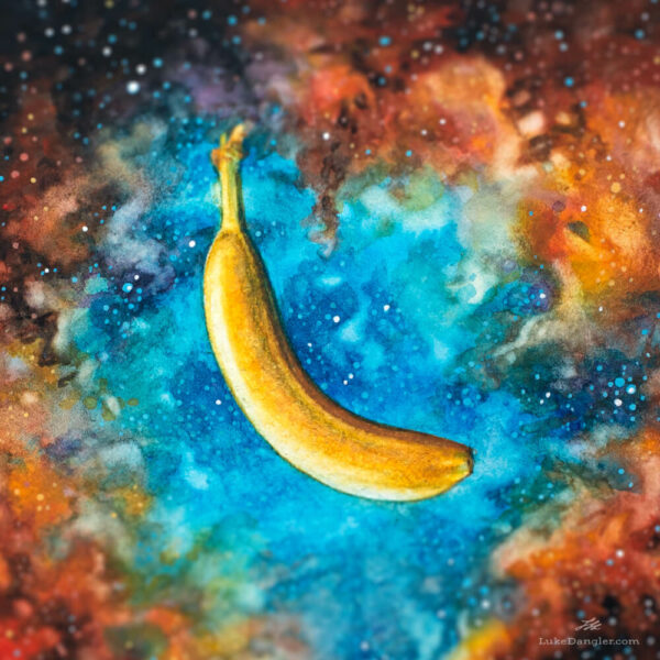 Space Banana Painting detail