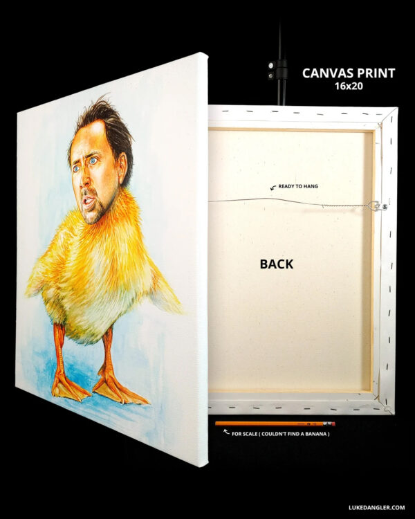 Nicolas Cage Duck Canvas Print