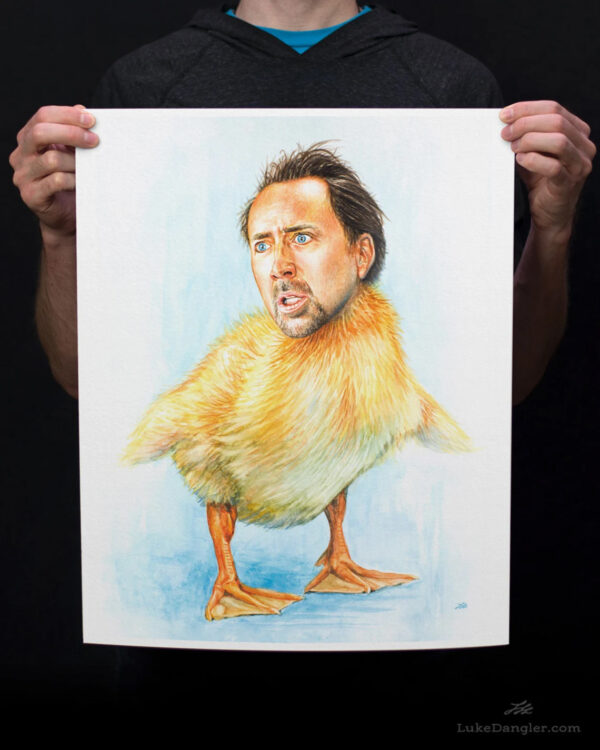 Nicolas Cage Duck 16x20 paper print
