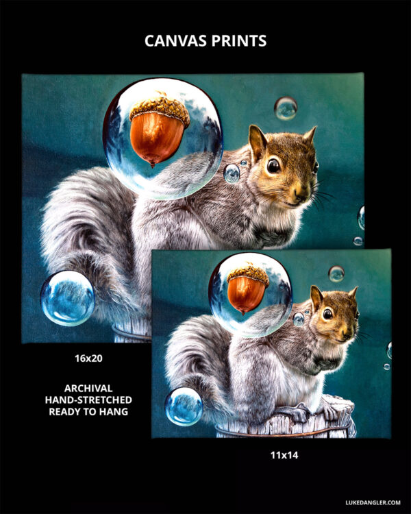 Squirrel power canvas print