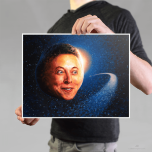 Elon Musk Planet To Infinity & Elon Print 11x14