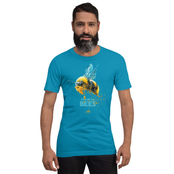 Bee Beard Shave The Bees Shirt Aqua - Mens