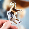 Space Cat Sticker - Intruder