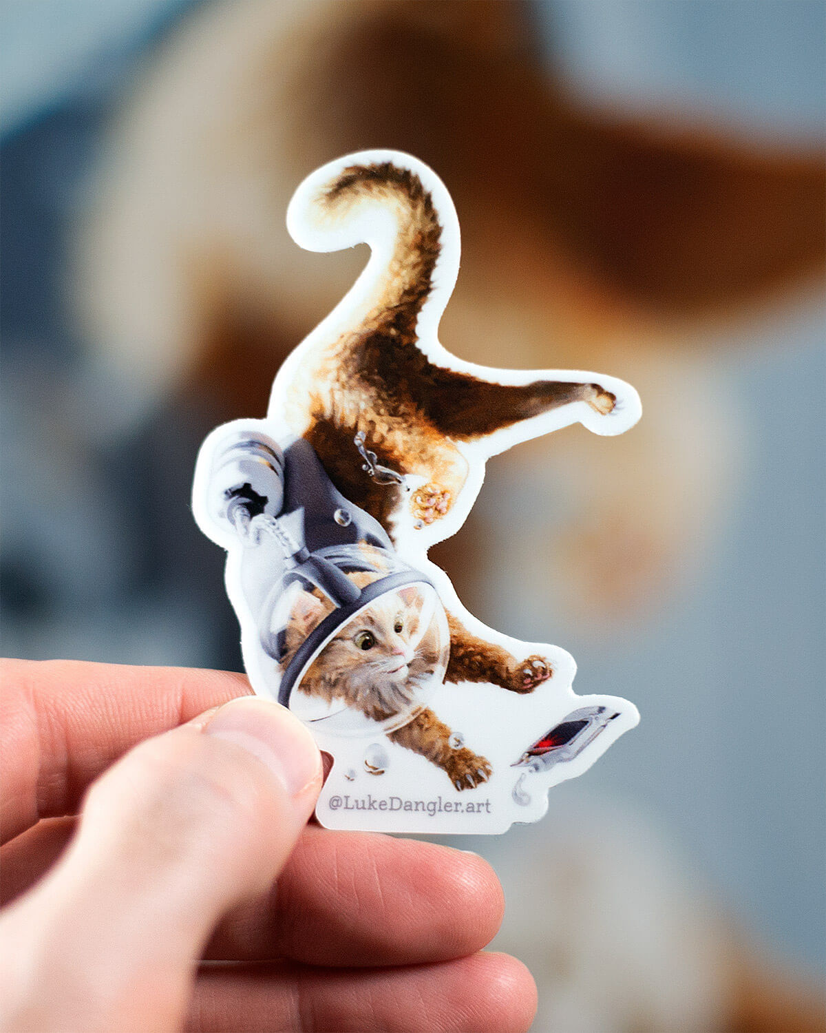 Space Cat Sticker – Intruder
