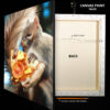 Squirrel Eating Pizza Canvas Print 16x20