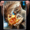 Squirrel Eating Pizza Print 16x20