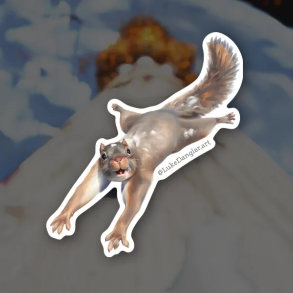 Flying Squirrel Sticker