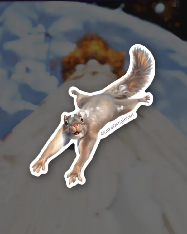 Flying Squirrel Sticker